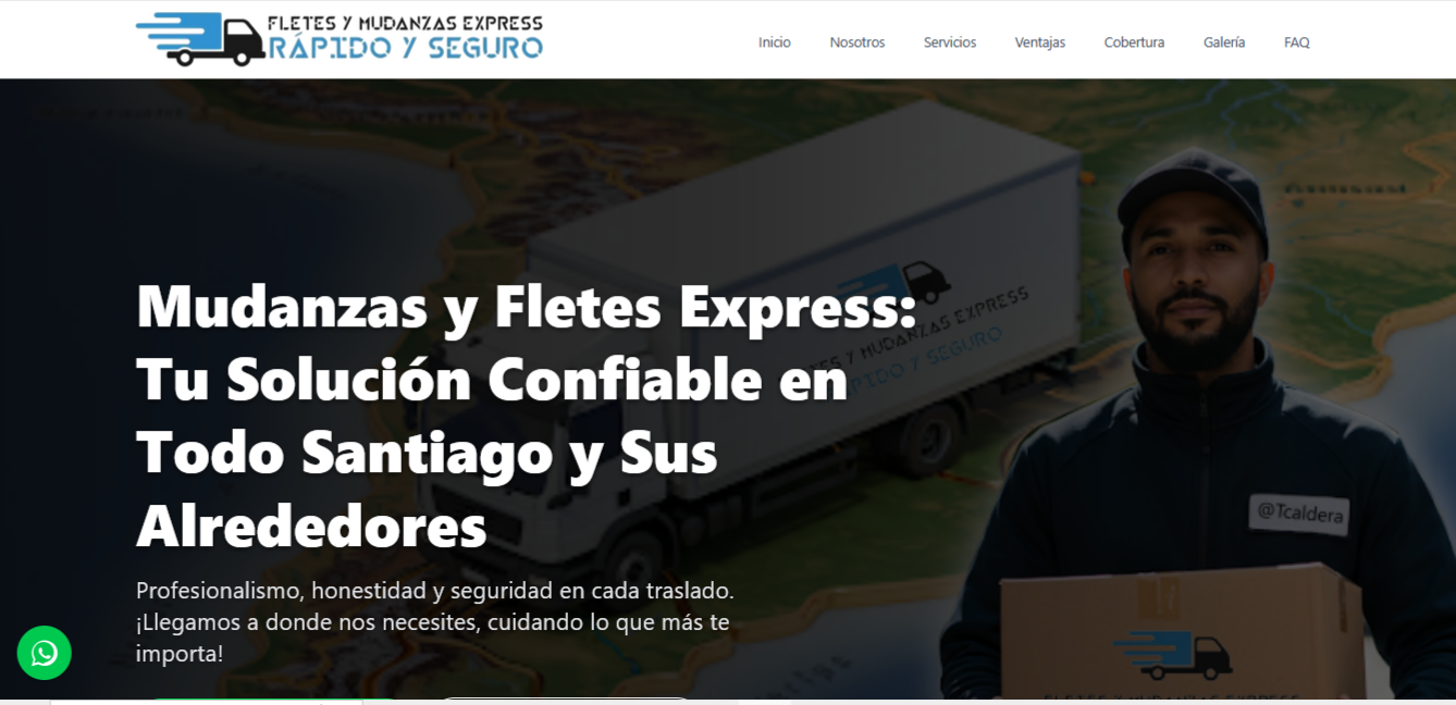 Captura de pantalla Fletes y Mudanzas Express