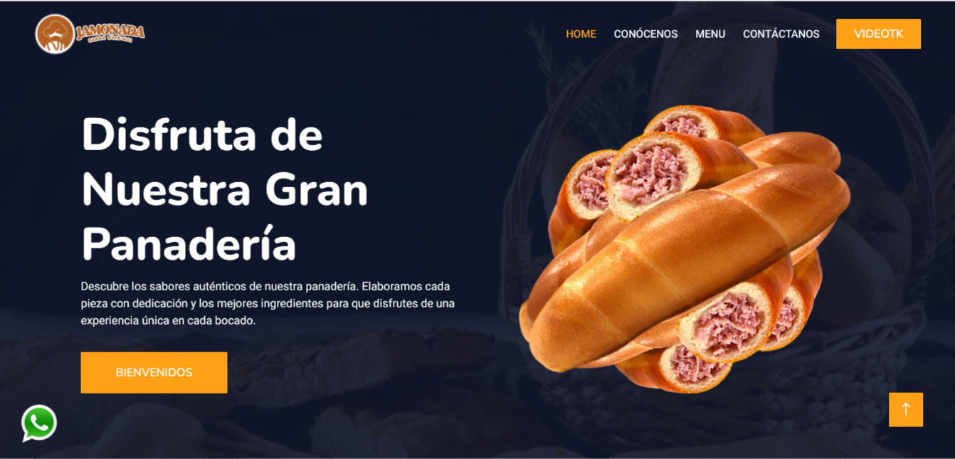 Captura de pantalla Panadería Artesanal Jamonada