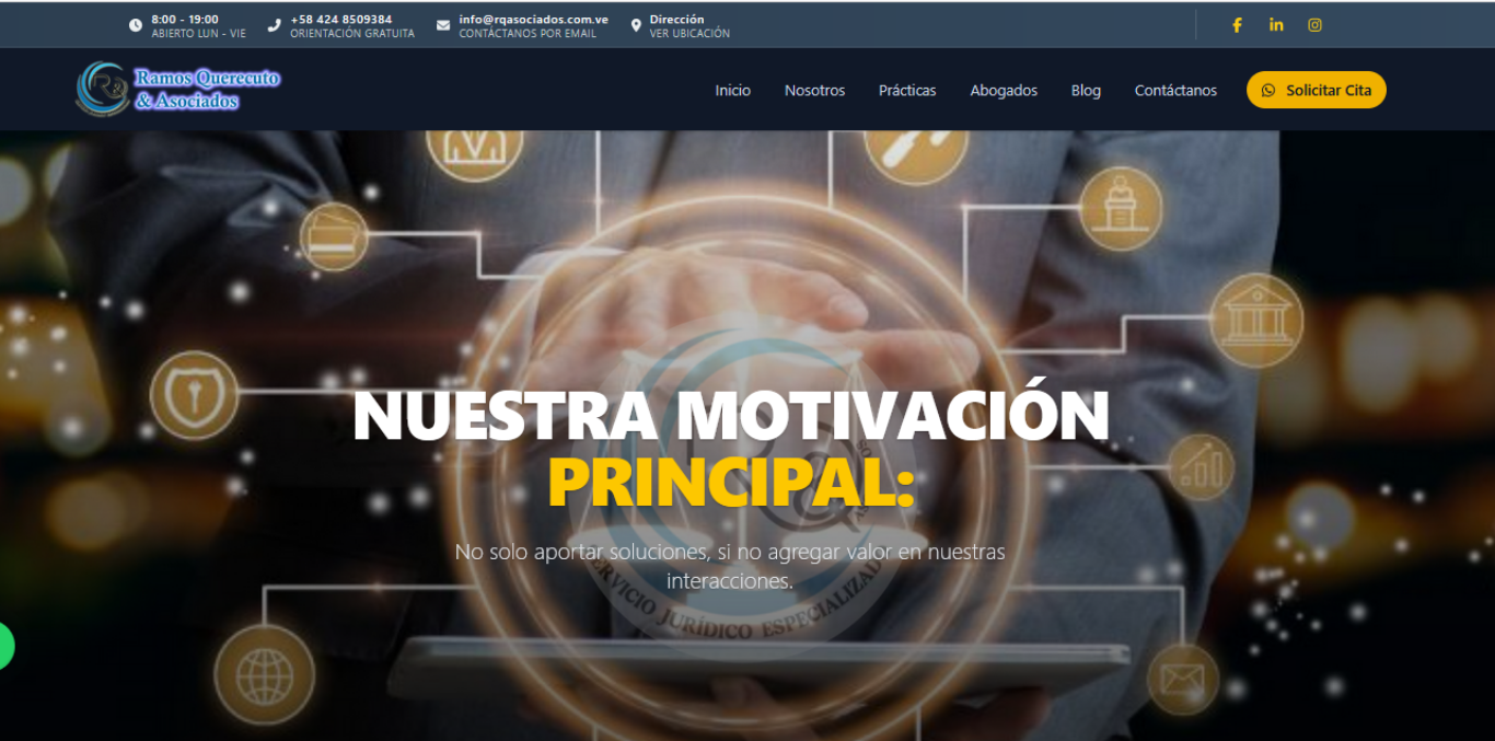 Captura de pantalla RQ&Asociados