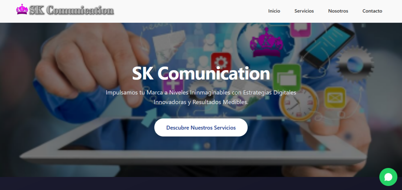 Captura de pantalla SK Comunication